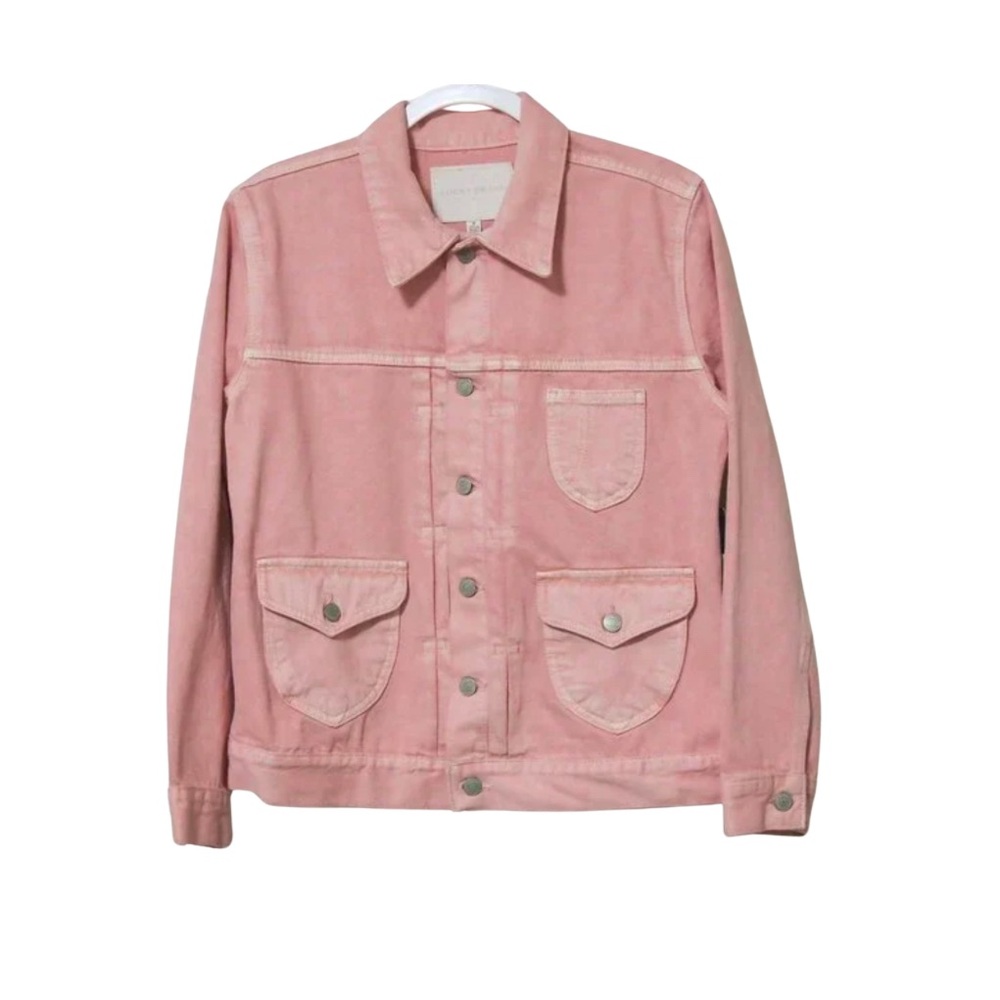 Lucky Brand Workwear Trucker Denim Jacket Veiled Rose (Pink) - M